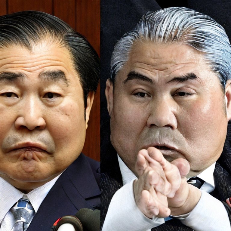Fat Japanese politicians. Governor not returning pay, violence from the back seat.